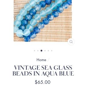 Vintage sea glass beads